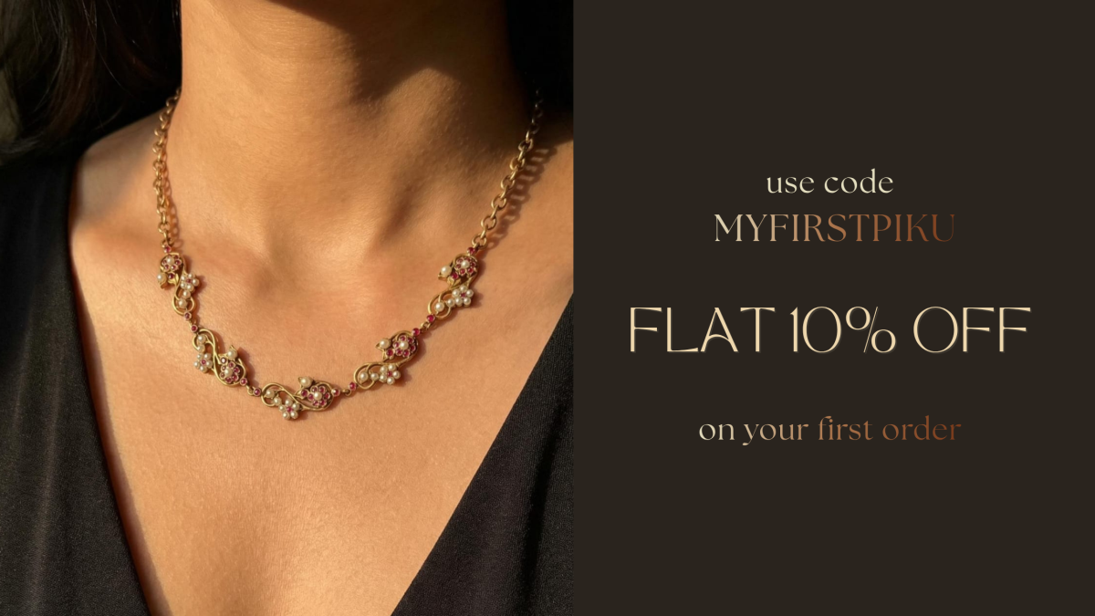 chandni brass necklace