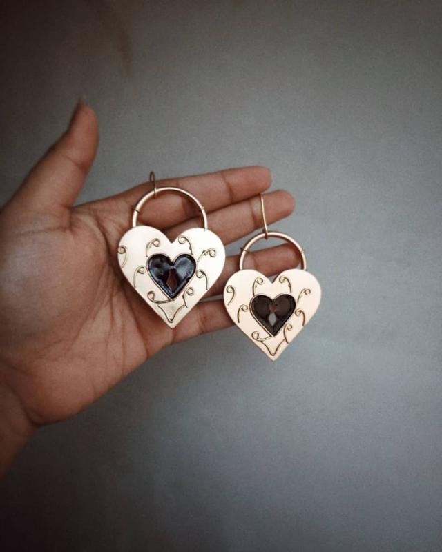 LOVE LOCK EARRINGS